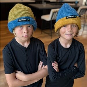 Snowbird knit snow hats 2 pack